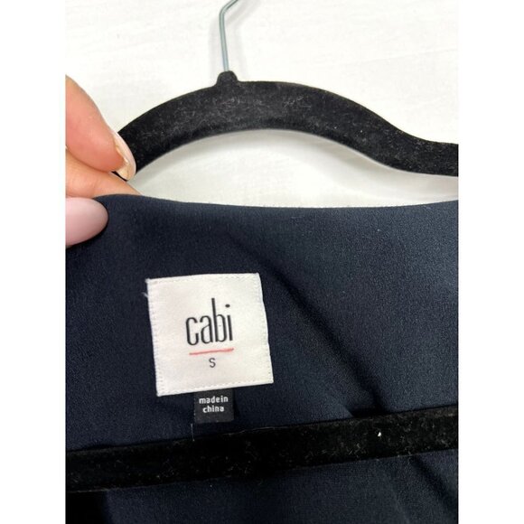 Cabi Charm Blouse Floral Black V-neck Size S Style# 3695 - Picture 5 of 10